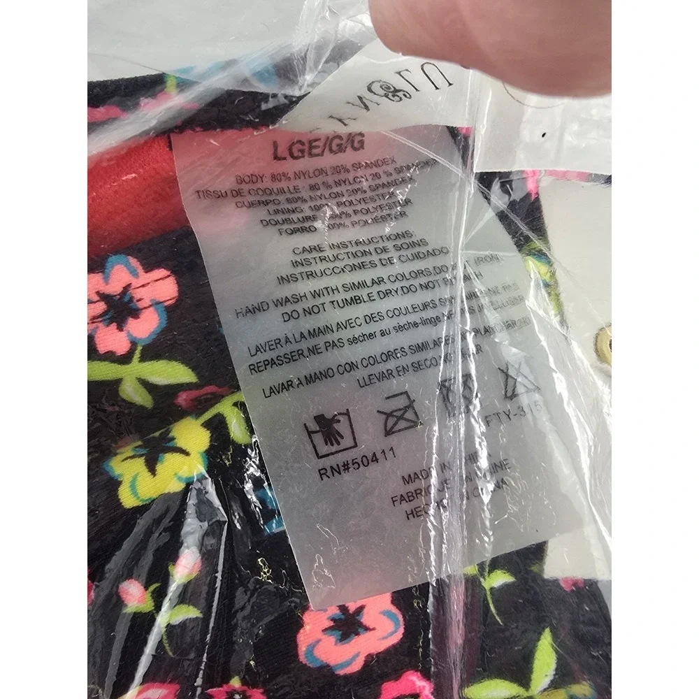 NWT Cyn & Luca Women's Best Buds Tie-Side -  Sz Large -  Floral Swimsuit Bottom‎